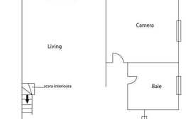 Apartament 2 camere, 75 mp cu scara interioara in zona Albac, partial mobilat