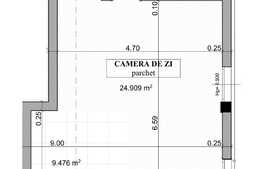 Apartament cu o camera, 40.4mp, balcon, panorama deosebita!