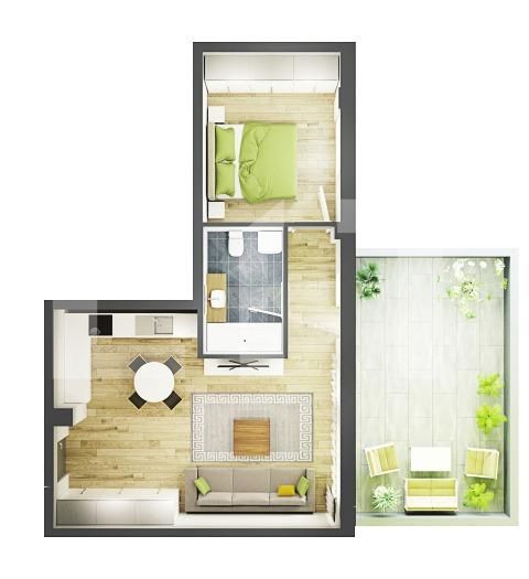 Apartament de vânzare 2 camere Semicentral - 46512AV | BLITZ Cluj-Napoca | Poza1