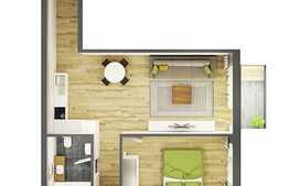 Apartament 2 camere, 60.19 mp, semifinisat, zona Semicentrala