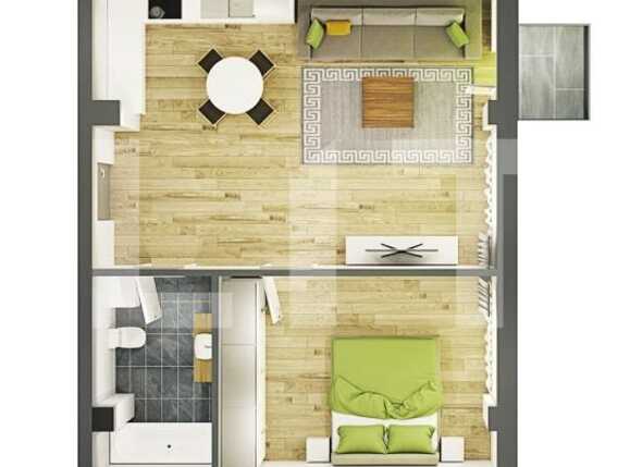 Apartament de vânzare 2 camere Semicentral - 46522AV | BLITZ Cluj-Napoca | Poza1