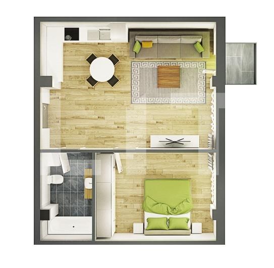 Apartament de vânzare 2 camere Semicentral - 46522AV | BLITZ Cluj-Napoca | Poza1