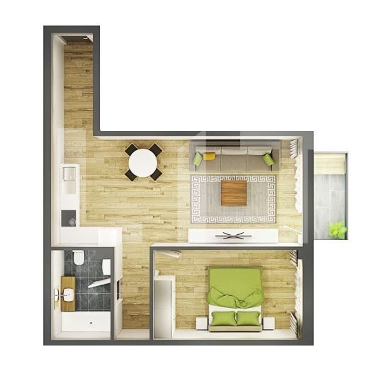 Apartament de vânzare 2 camere Semicentral - 46523AV | BLITZ Cluj-Napoca | Poza1