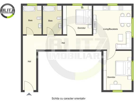 Apartament de vânzare 3 camere Manastur - 46530AV | BLITZ Cluj-Napoca | Poza1