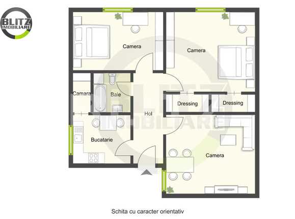 Apartament de vânzare 3 camere Semicentral - 46535AV | BLITZ Cluj-Napoca | Poza1