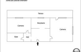 Vanzare apartament cu 2 camere, decomandat, 52 mp, zona Profi