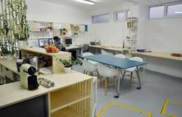 Birou mobilat, 90 mp dispusi pe 2 nivele, casa individuala 