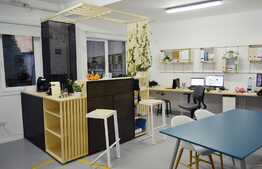 Birou mobilat, 90 mp dispusi pe 2 nivele, casa individuala 