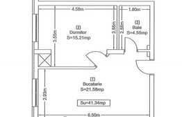 Garsoniera de 41.34 mp, decomandata, zona Vivo!