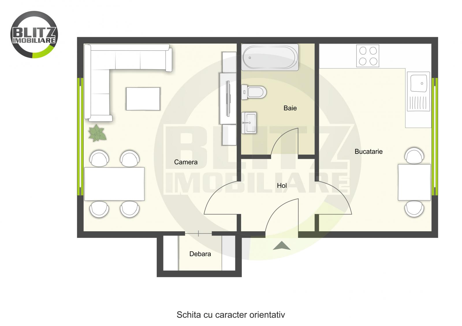 Garsonieră de vânzare Bună Ziua - 46715AV | BLITZ Cluj-Napoca | Poza1