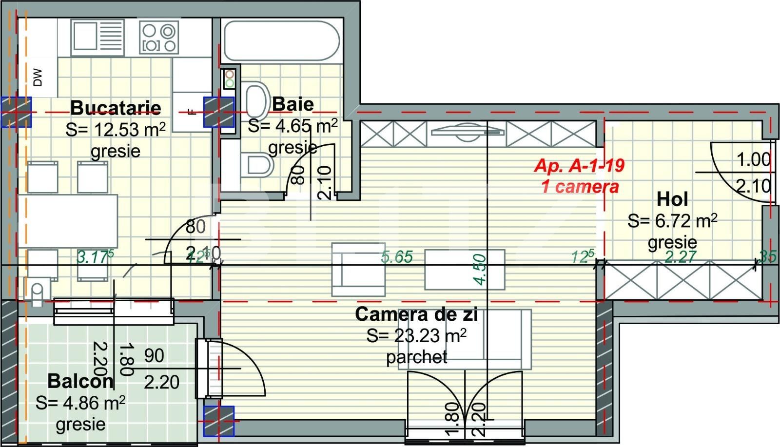 Apartament de vânzare 2 camere Semicentral - 46719AV | BLITZ Cluj-Napoca | Poza2