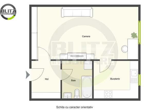 Garsonieră de vânzare Dambul Rotund - 46728AV | BLITZ Cluj-Napoca | Poza1