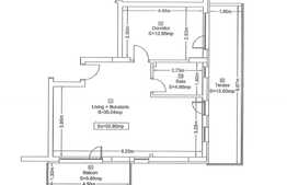 2 camere, 53 mp, terasa de 15,6 mp, semifinisat, zona Vivo