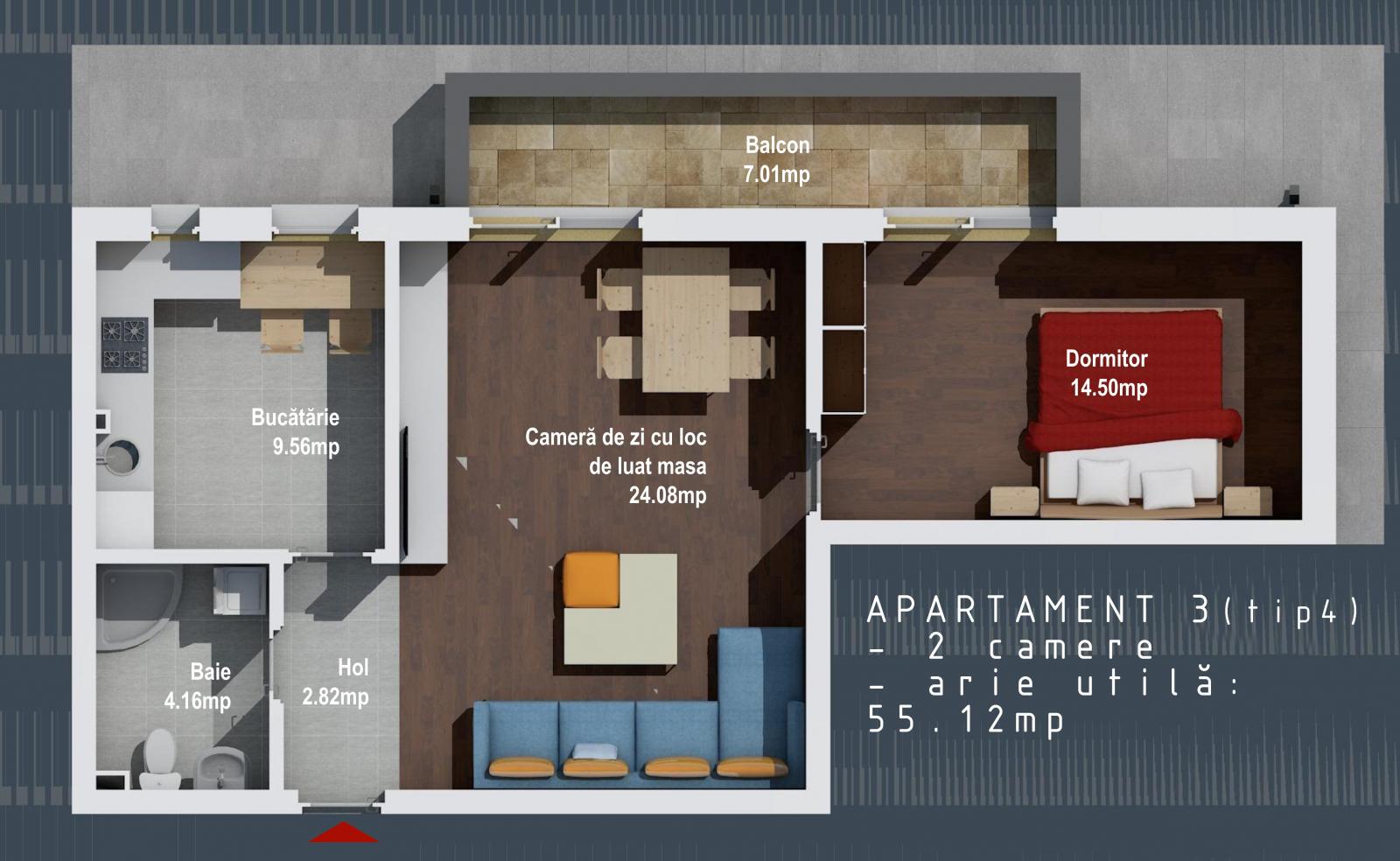 Apartament de vânzare 2 camere Baciu - 46782AV | BLITZ Cluj-Napoca | Poza1