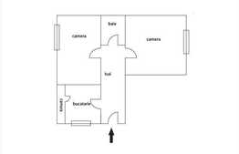 Vanzare 2 camere, 42 mp, in zona Pietei Mihai Viteazul