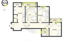 Apartament 3 camere, 72 mp, etaj intermediar, finisat, zona Big!