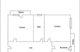 Vanzare 2 camere  zona Diana, imobil izolat termic,cu boxa si parcare