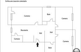 Vanzare apartament cu 3 camere, decomandat, zona Gheorghe Dima