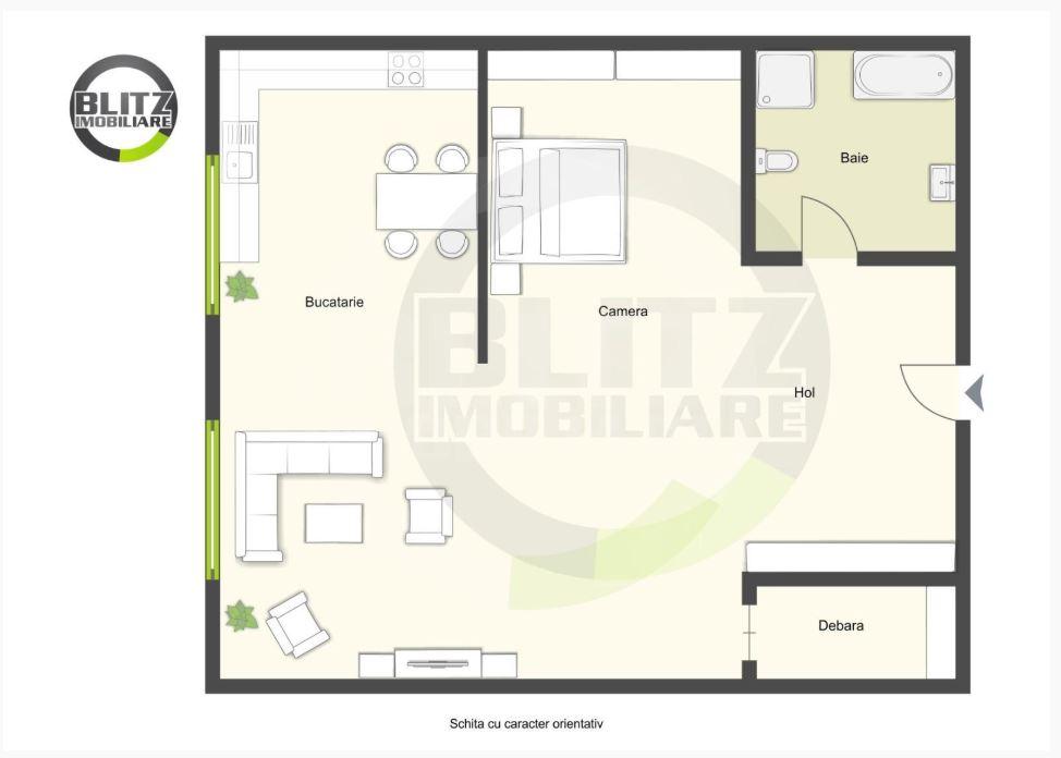 Garsonieră de vânzare Manastur - 46973AV | BLITZ Cluj-Napoca | Poza1