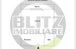 Cauti garsoniera pe etaj intermediar in zona Iulius Mall?