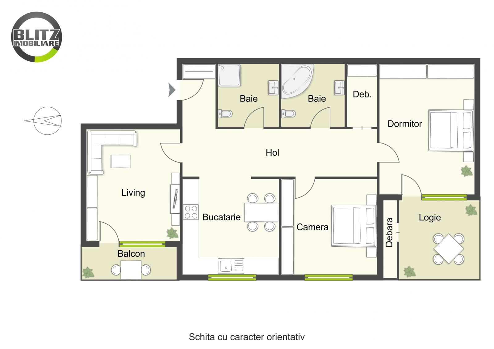 Apartament de vânzare 3 camere Manastur - 47006AV | BLITZ Cluj-Napoca | Poza1