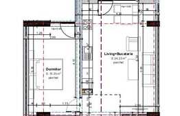 2 camere, 51.70 mp, semifinisat, zona strazii C-tin Brancusi!