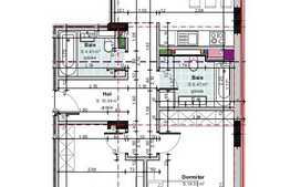 Apartament 3 camere, 85.73 mp, semifinisat, zona strazii Constantin Brancusi!