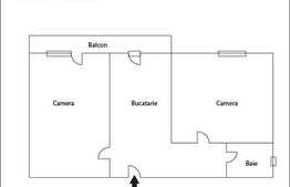 De vanzare apartament decomandat cu 2 camere in zona Minerva