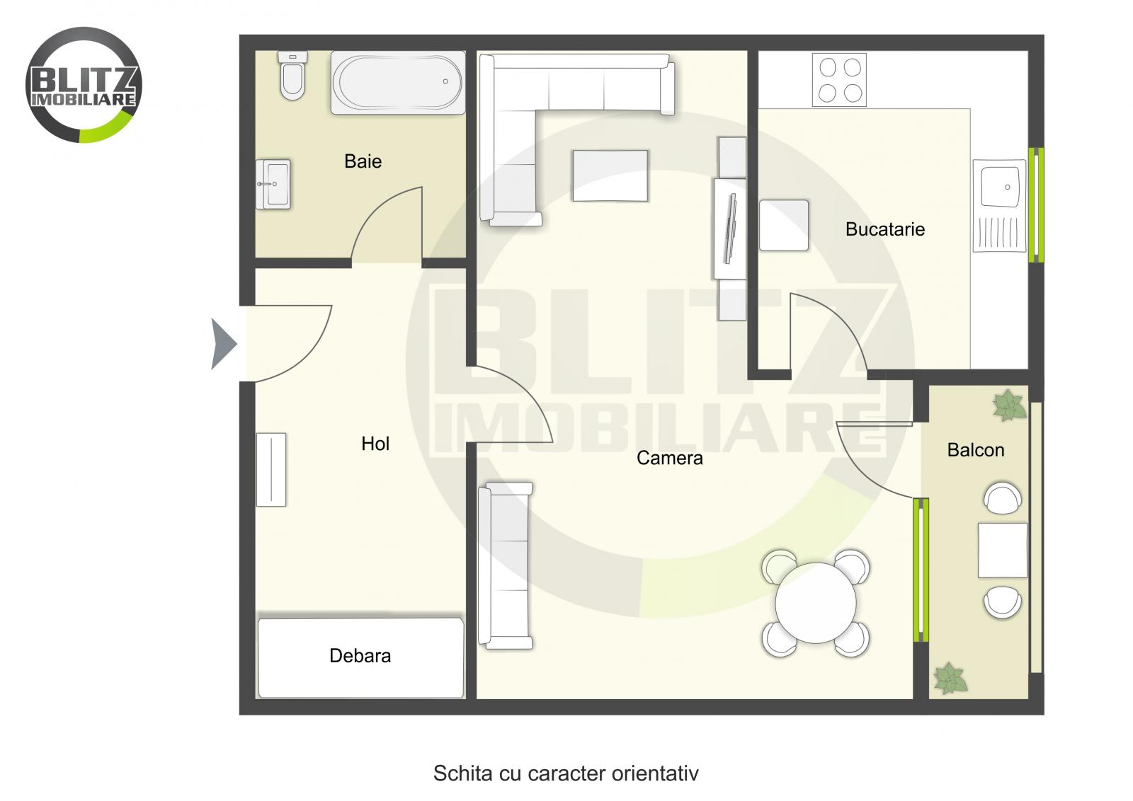 Garsonieră de vânzare Gheorgheni - 47052AV | BLITZ Cluj-Napoca | Poza1