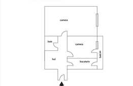 Vanzare apartament 2 camere, zona Parang, 57 mp utili