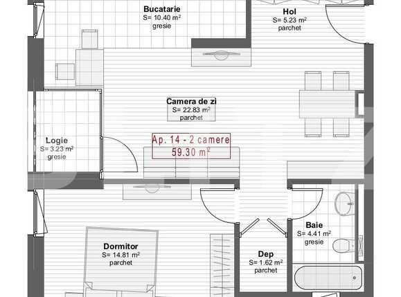 Apartament de vânzare 2 camere Central - 47105AV | BLITZ Cluj-Napoca | Poza3