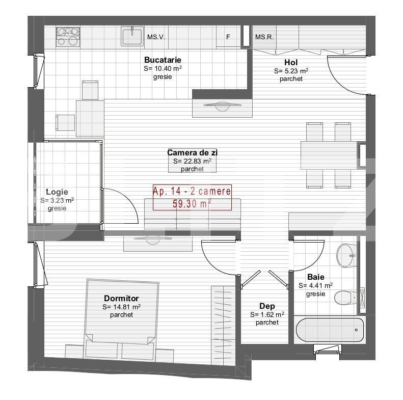 Apartament de vânzare 2 camere Central - 47105AV | BLITZ Cluj-Napoca | Poza3