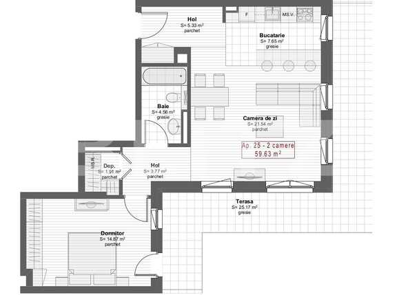 Apartament de vânzare 2 camere Central - 47113AV | BLITZ Cluj-Napoca | Poza3