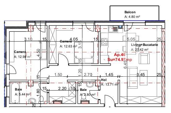 Apartament de vânzare 3 camere Central - 47126AV | BLITZ Cluj-Napoca | Poza4