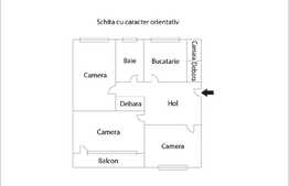 Apartament 3 camere, decomandat, parcare, zona strazii Parang