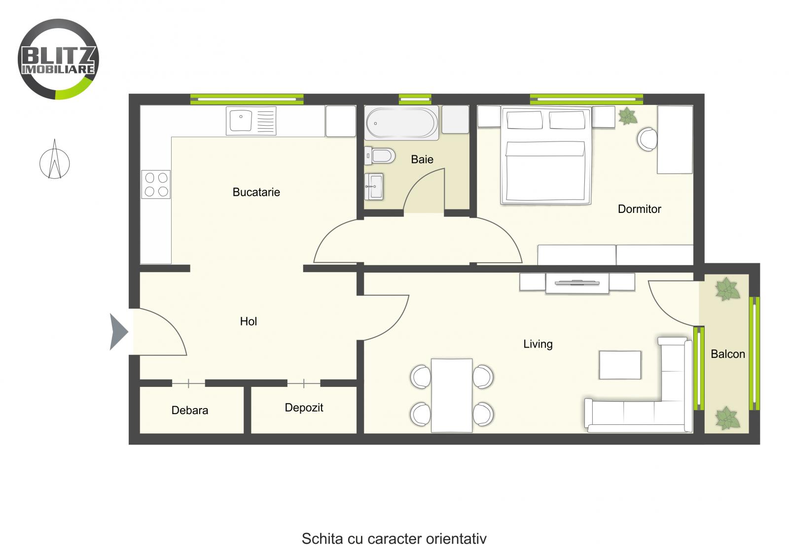 Apartament de vânzare 2 camere Central - 47239AV | BLITZ Cluj-Napoca | Poza1