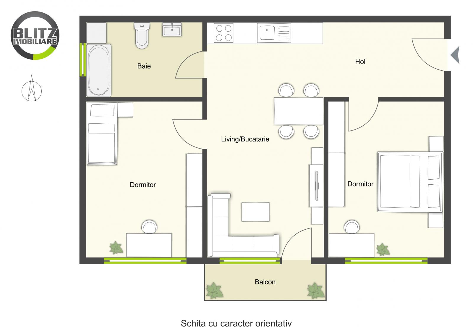 Apartament de vânzare 2 camere Manastur - 47263AV | BLITZ Cluj-Napoca | Poza1