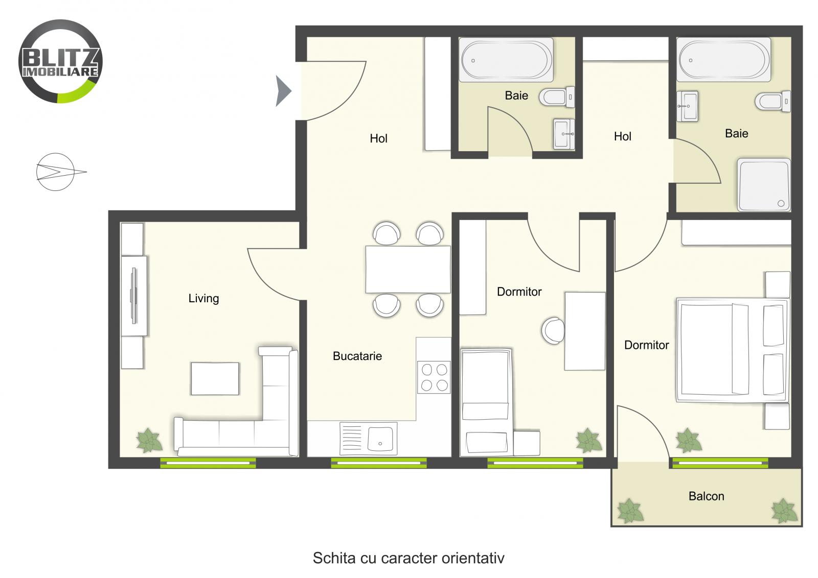 Apartament de vânzare 3 camere Marasti - 47329AV | BLITZ Cluj-Napoca | Poza1