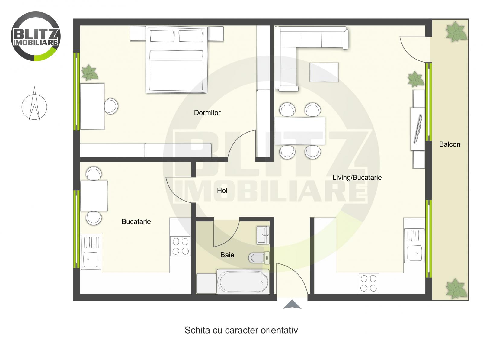 Apartament de vânzare 2 camere Floreşti - 47396AV | BLITZ Cluj-Napoca | Poza1