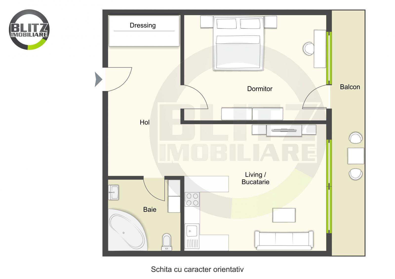 Apartament de vânzare 2 camere Floreşti - 47435AV | BLITZ Cluj-Napoca | Poza1