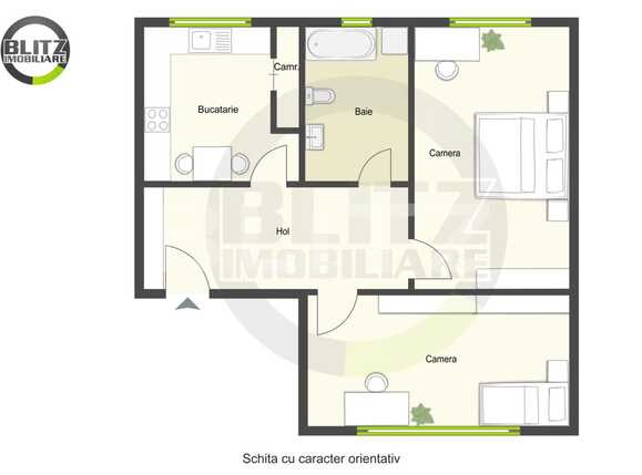 Apartament de vânzare 2 camere Central - 47540AV | BLITZ Cluj-Napoca | Poza1