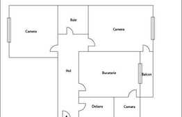 Vanzare 2 camere, 48 mp, decomandat, cu boxa la subsol si parcare incluse