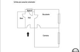 Vanzare apartament cu 1 camera, 28 mp, complet mobilat, zona sediului Electrica