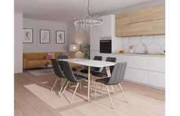 Apartament 2 camere, 55.75 mp, semifinisat ,orientare Vestica