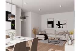 Apartament 3 camere, 2 bai 72.93 mp, semifinisat orientare S-E