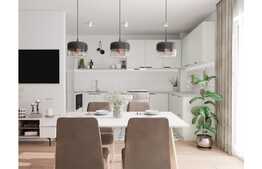 Apartament 3 camere, 2 bai 72.93 mp, semifinisat orientare S-E