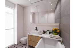 Apartament 3 camere, 2 bai 72.93 mp, semifinisat orientare S-E