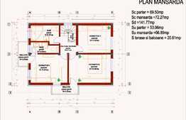 De vanzare casa individuala 120mp, teren 682 mp, garaj!