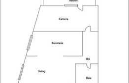 Vanzare 2 camere, 54 mp, partial mobilat, imobil NOU in zona Pietei 1 Mai