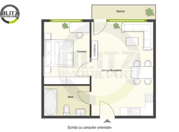 Apartament de vânzare 2 camere Marasti - 47695AV | BLITZ Cluj-Napoca | Poza1